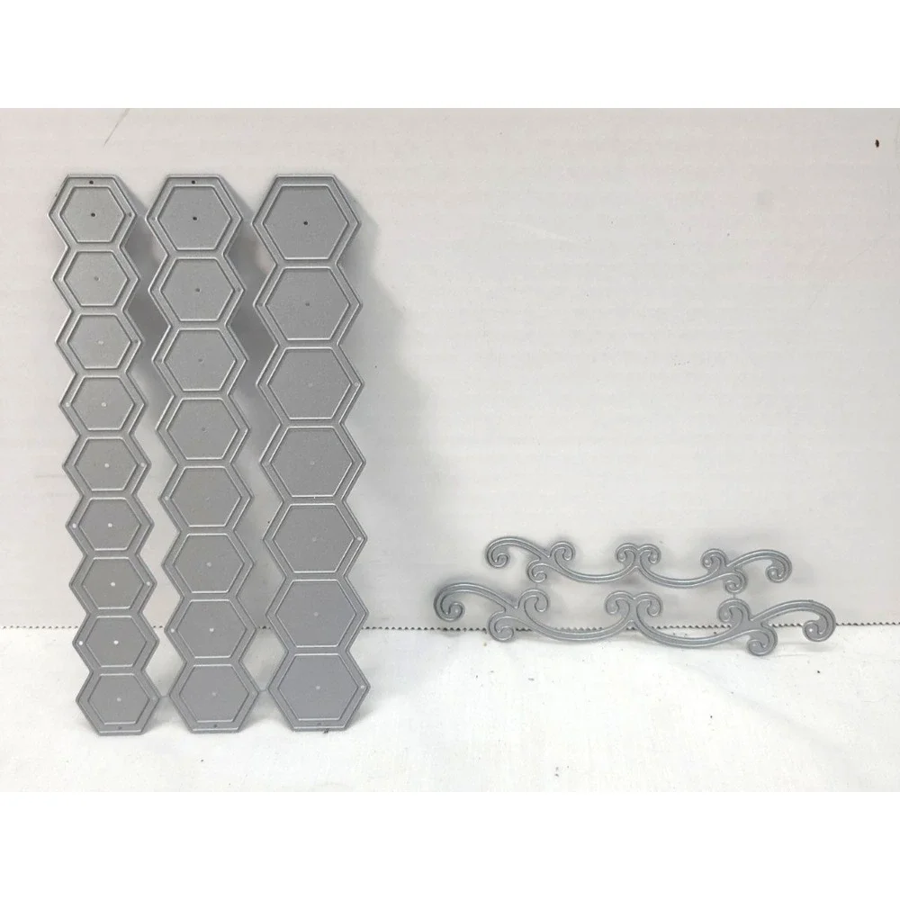 My Favorite Things hexagon honeycomb dies fancy flourishes dies